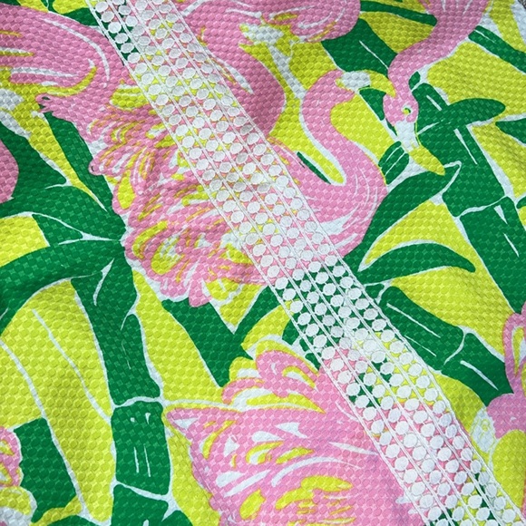 NWOT Lilly Pulitzer for Target Pink Flamingo Fan Dance Shift Dress SIZE XL - Picture 9 of 10